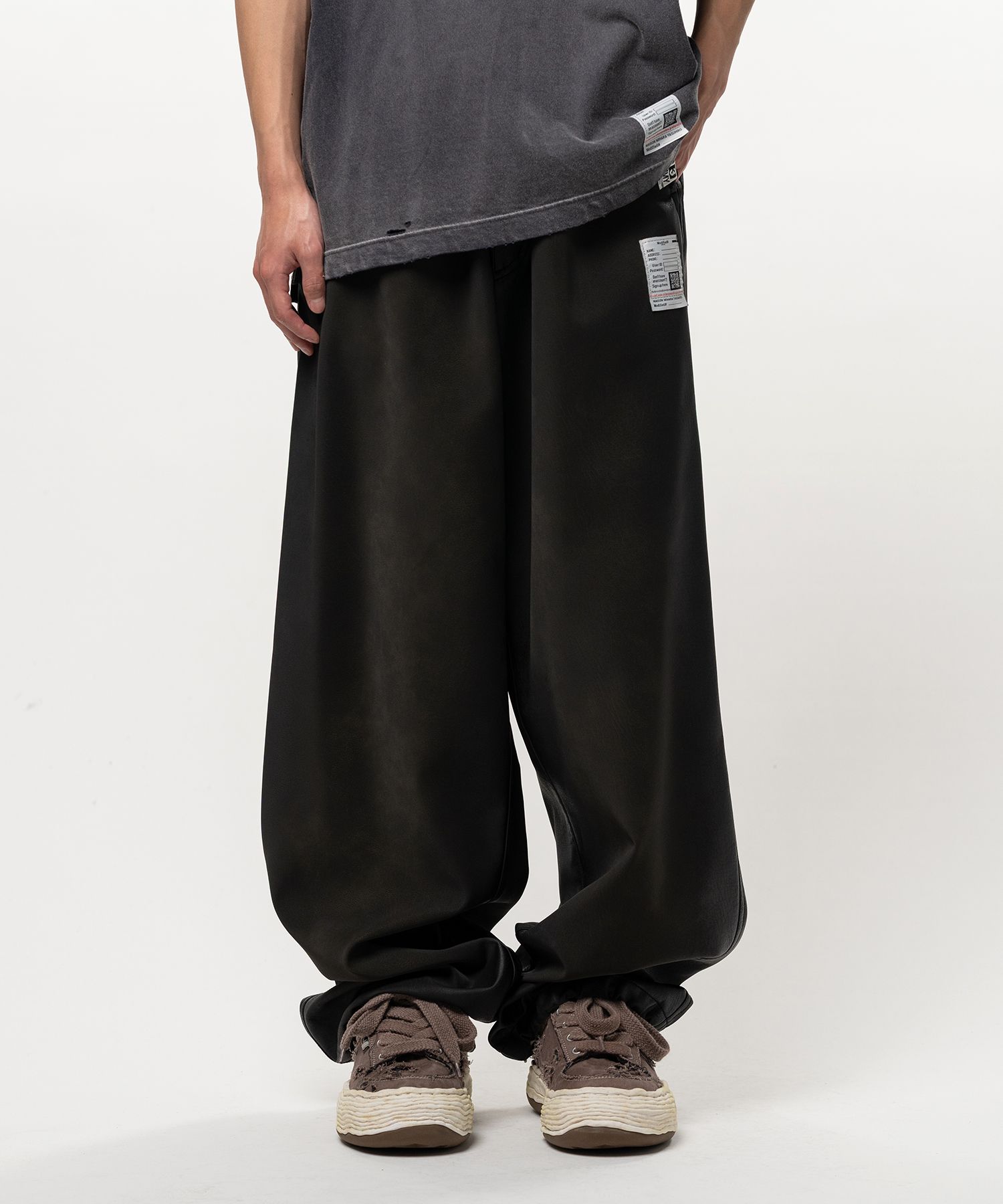 Coated Wide Pants
