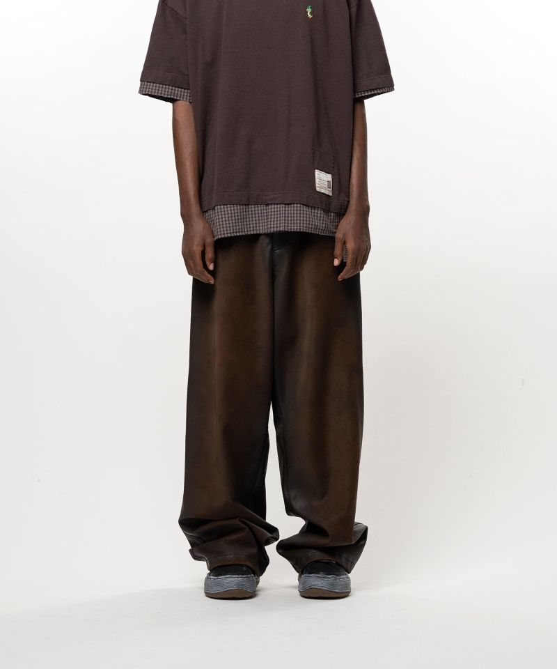Coated Wide Pants