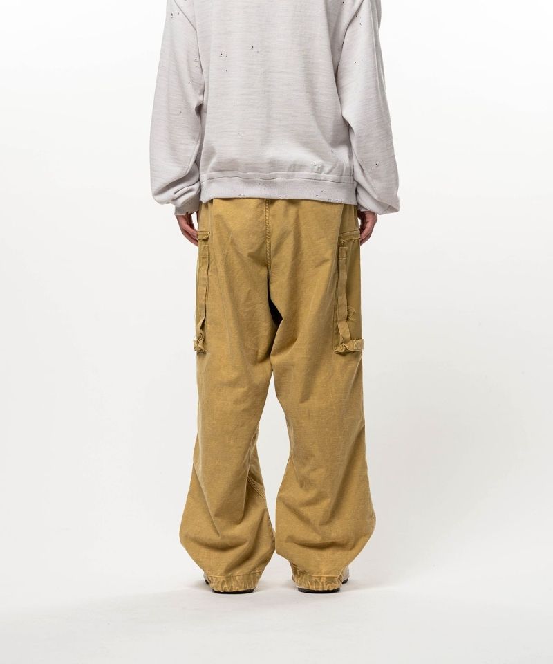 Cotton Satin Cargo Pants