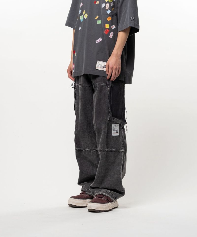 Cotton Satin Cargo Pants