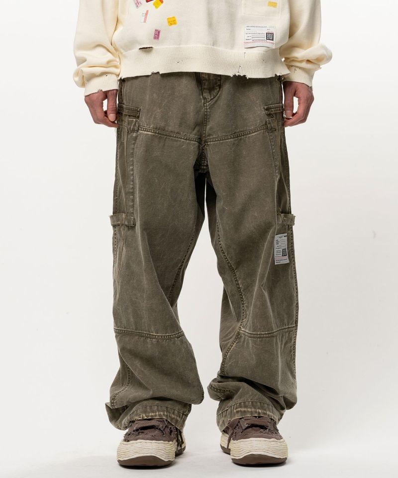 Cotton Satin Cargo Pants