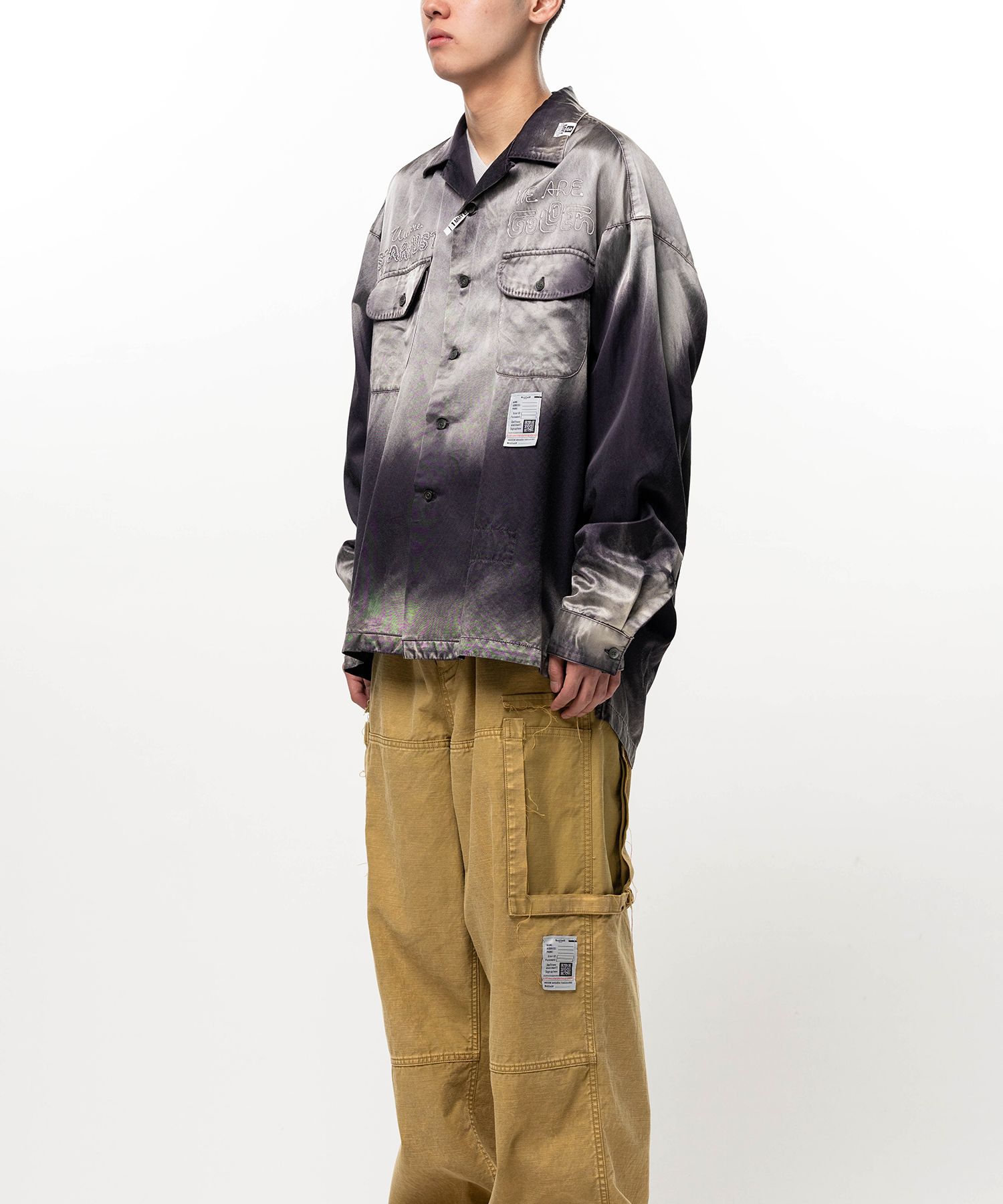 Bleached Satin Shirt