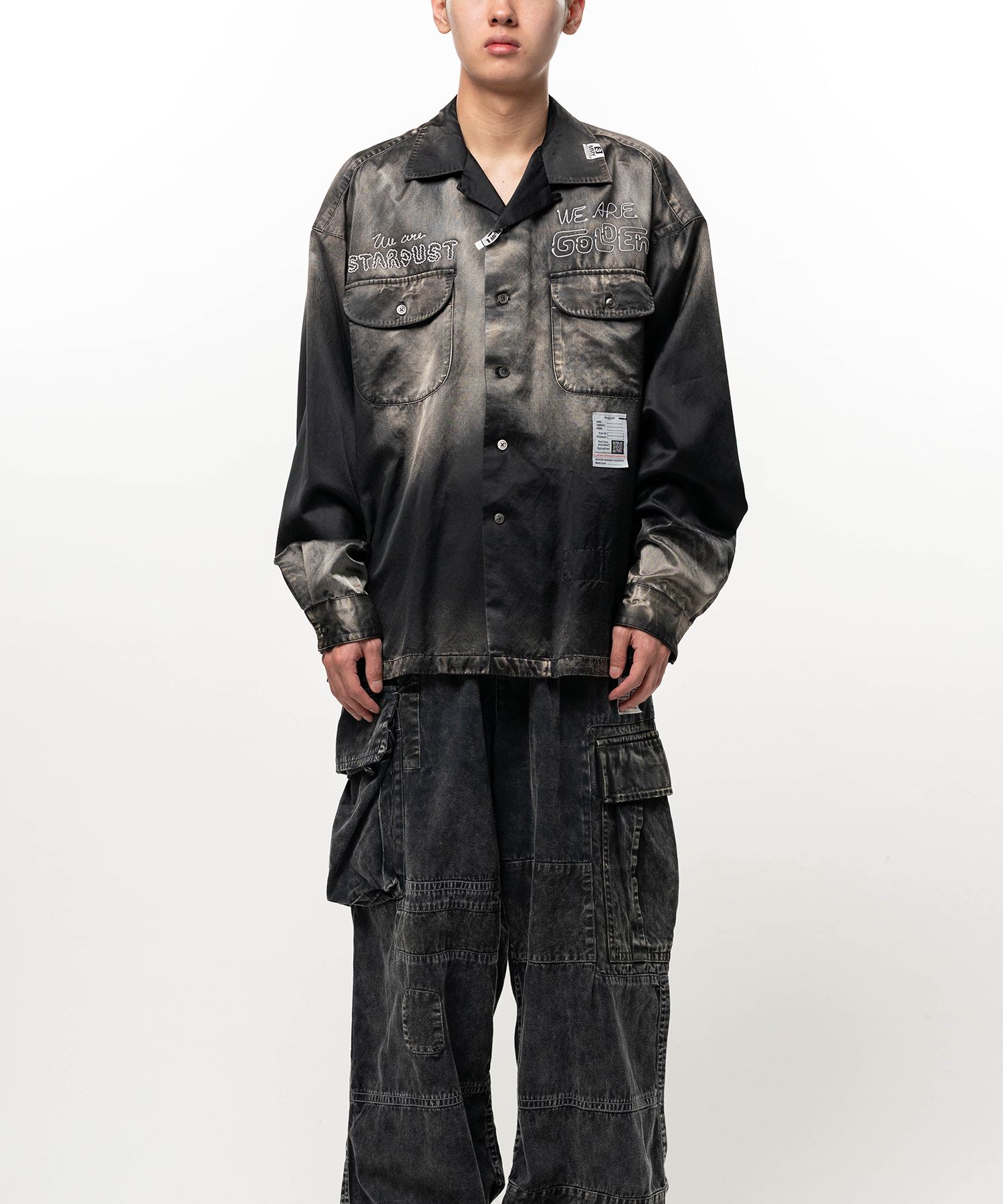 Bleached Satin Shirt