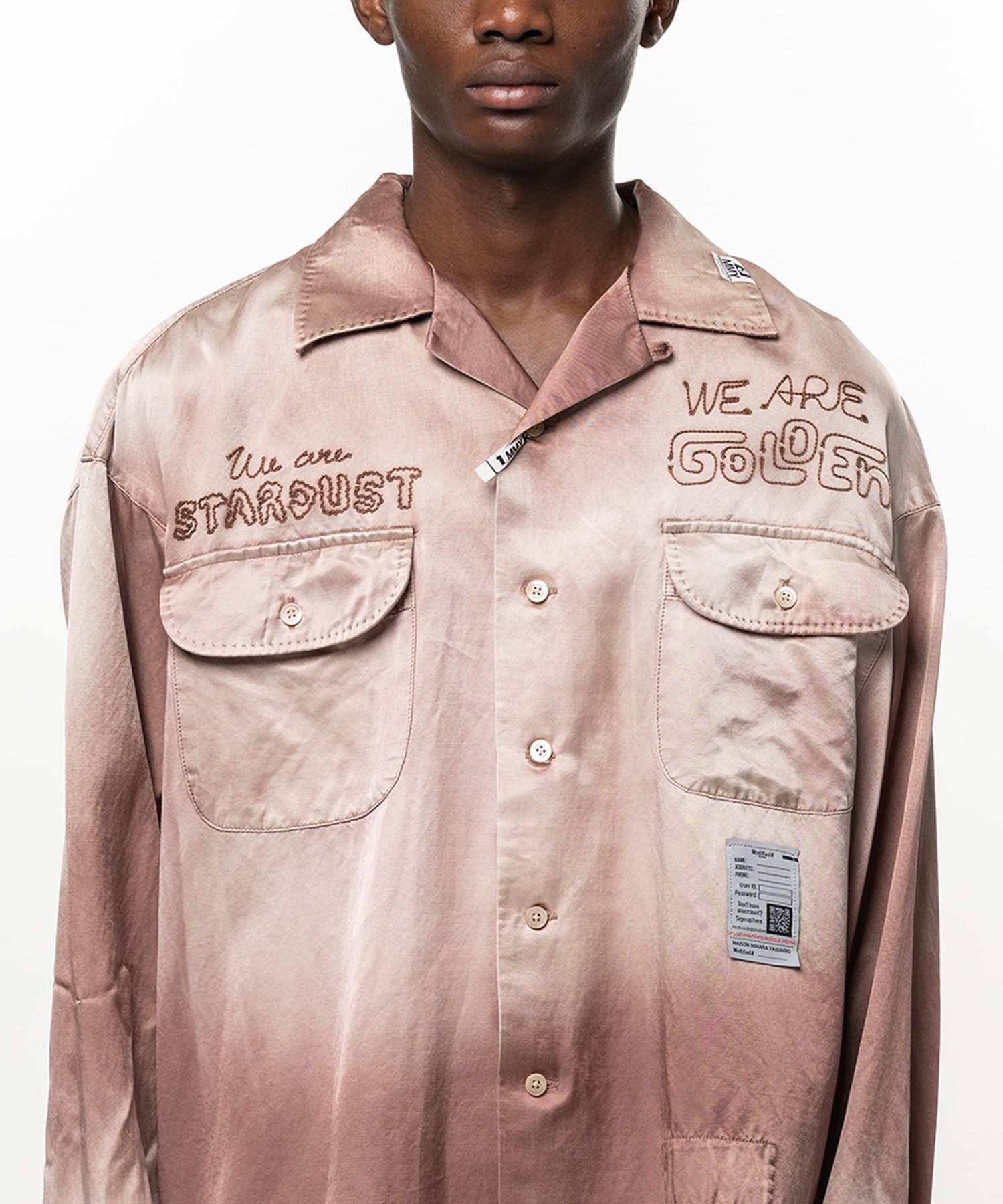Bleached Satin Shirt