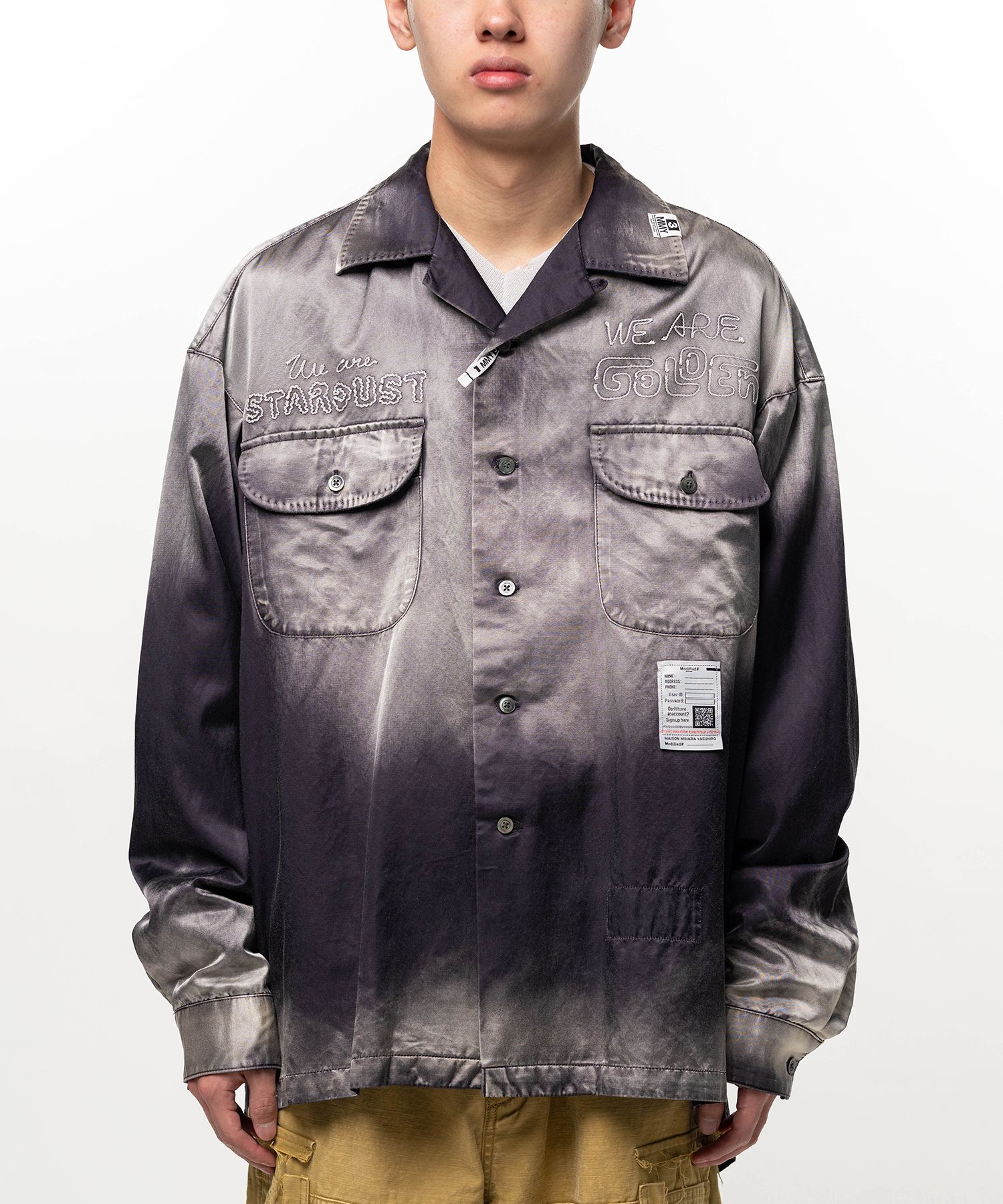 Bleached Satin Shirt
