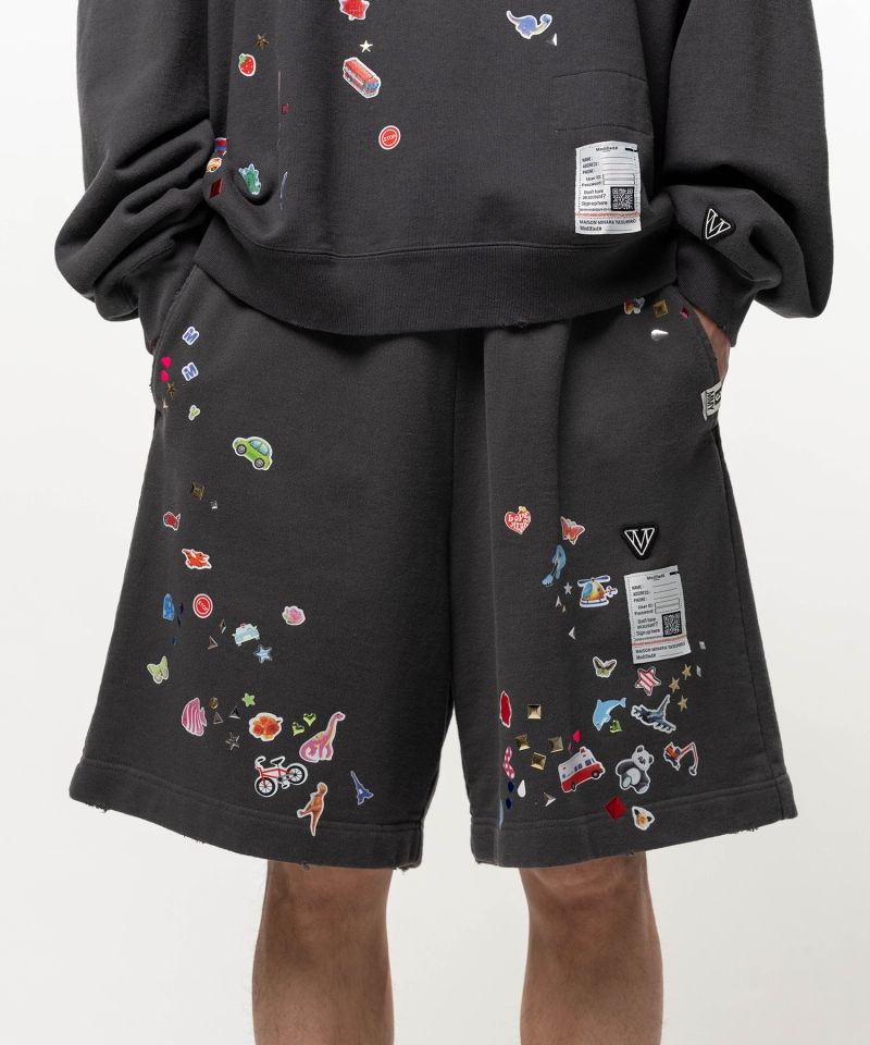 Kids Sticker Printed Sweat Shorts