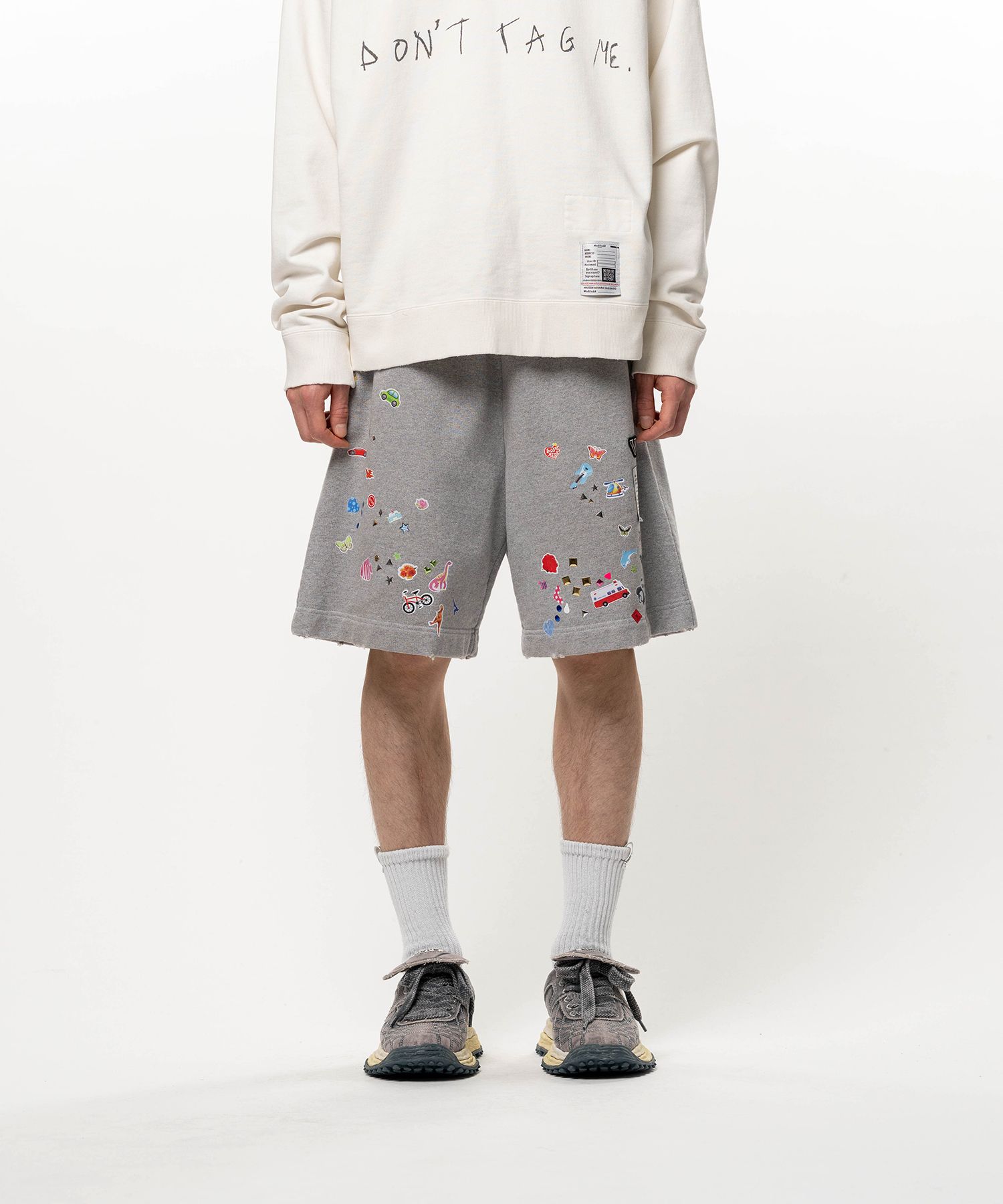 Kids Sticker Printed Sweat Shorts