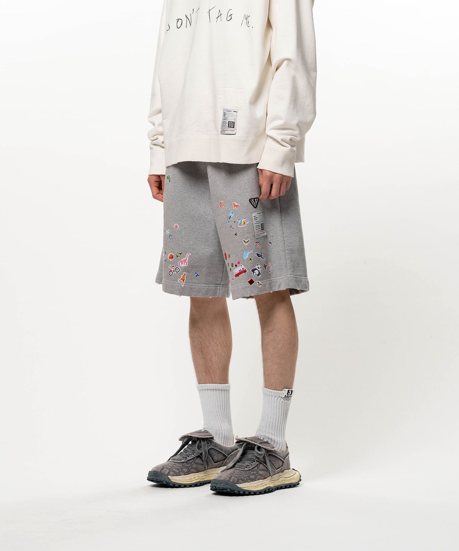 Kids Sticker Printed Sweat Shorts
