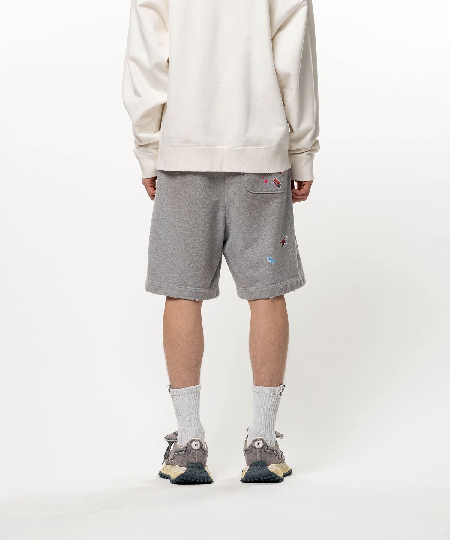 Kids Sticker Printed Sweat Shorts