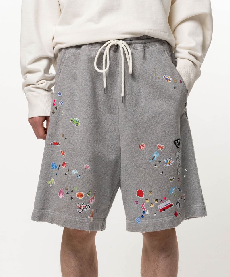 Kids Sticker Printed Sweat Shorts