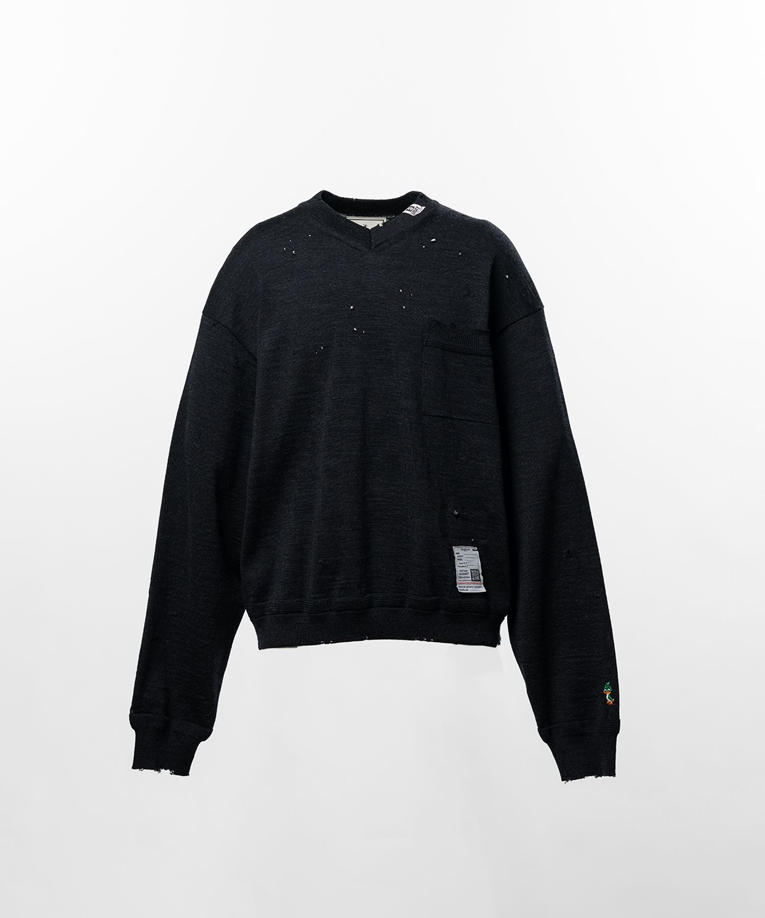  Distressed Knit Sweater