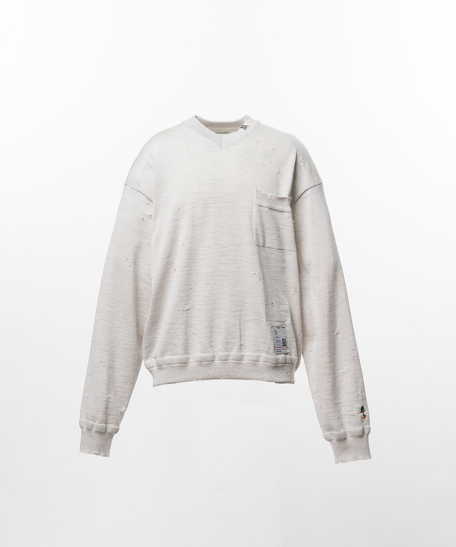  Distressed Knit Sweater