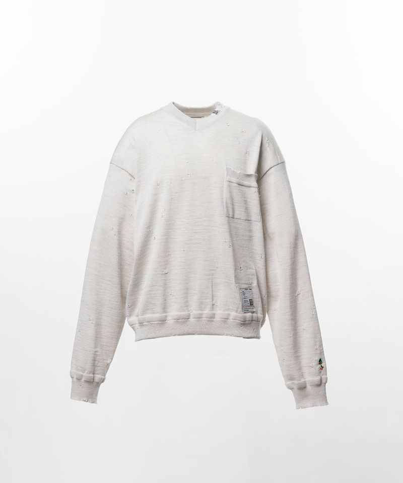  Distressed Knit Sweater