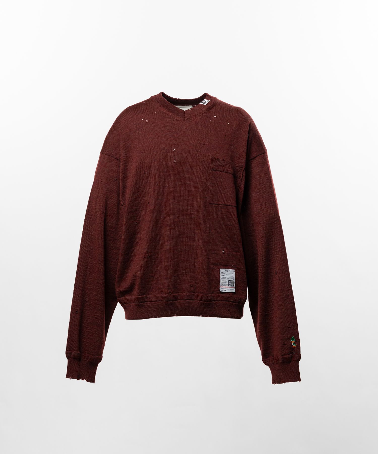  Distressed Knit Sweater