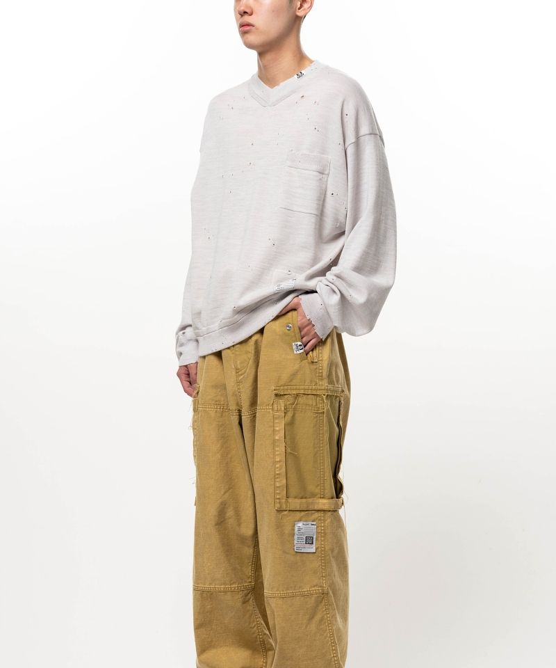  Distressed Knit Sweater