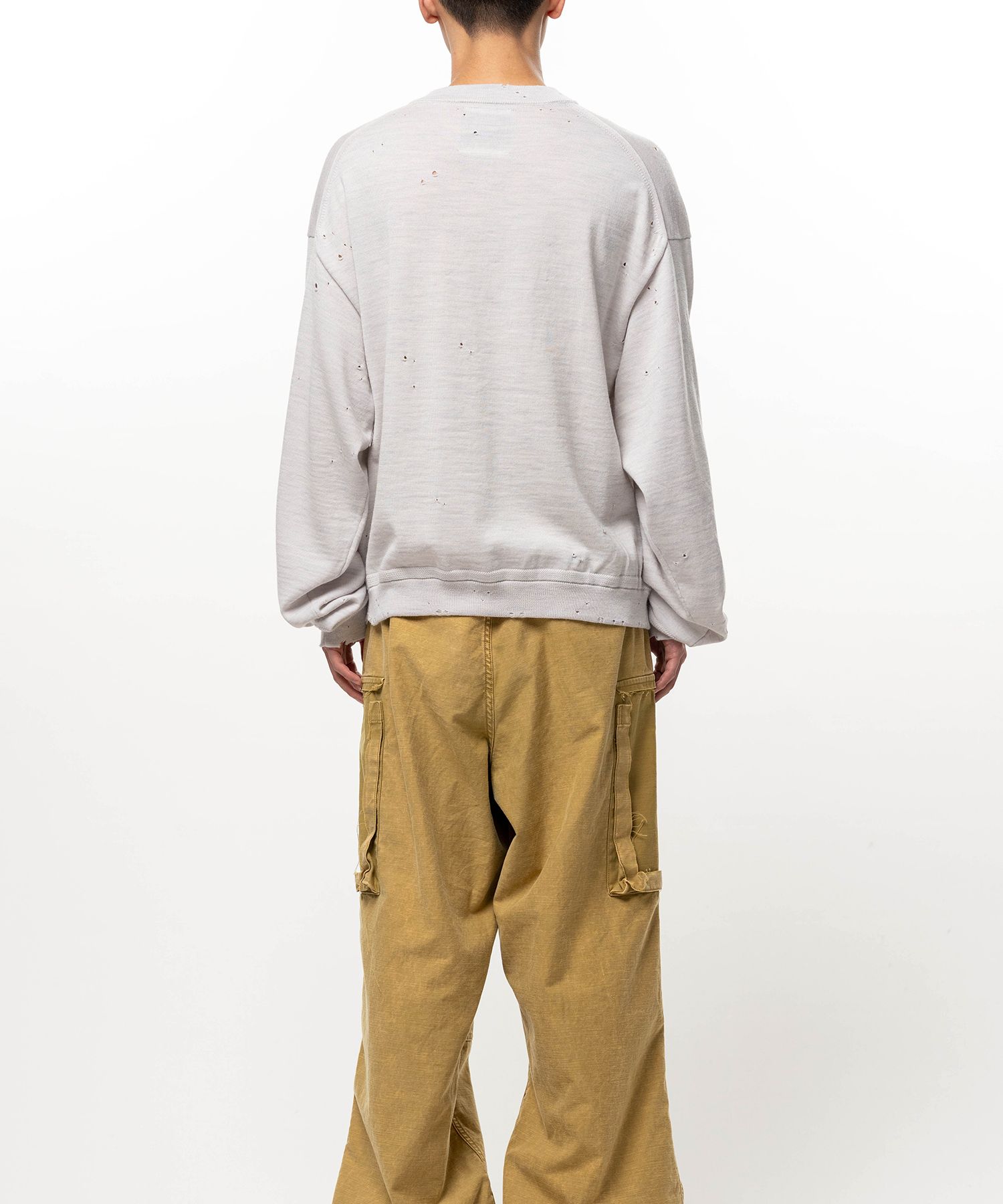  Distressed Knit Sweater