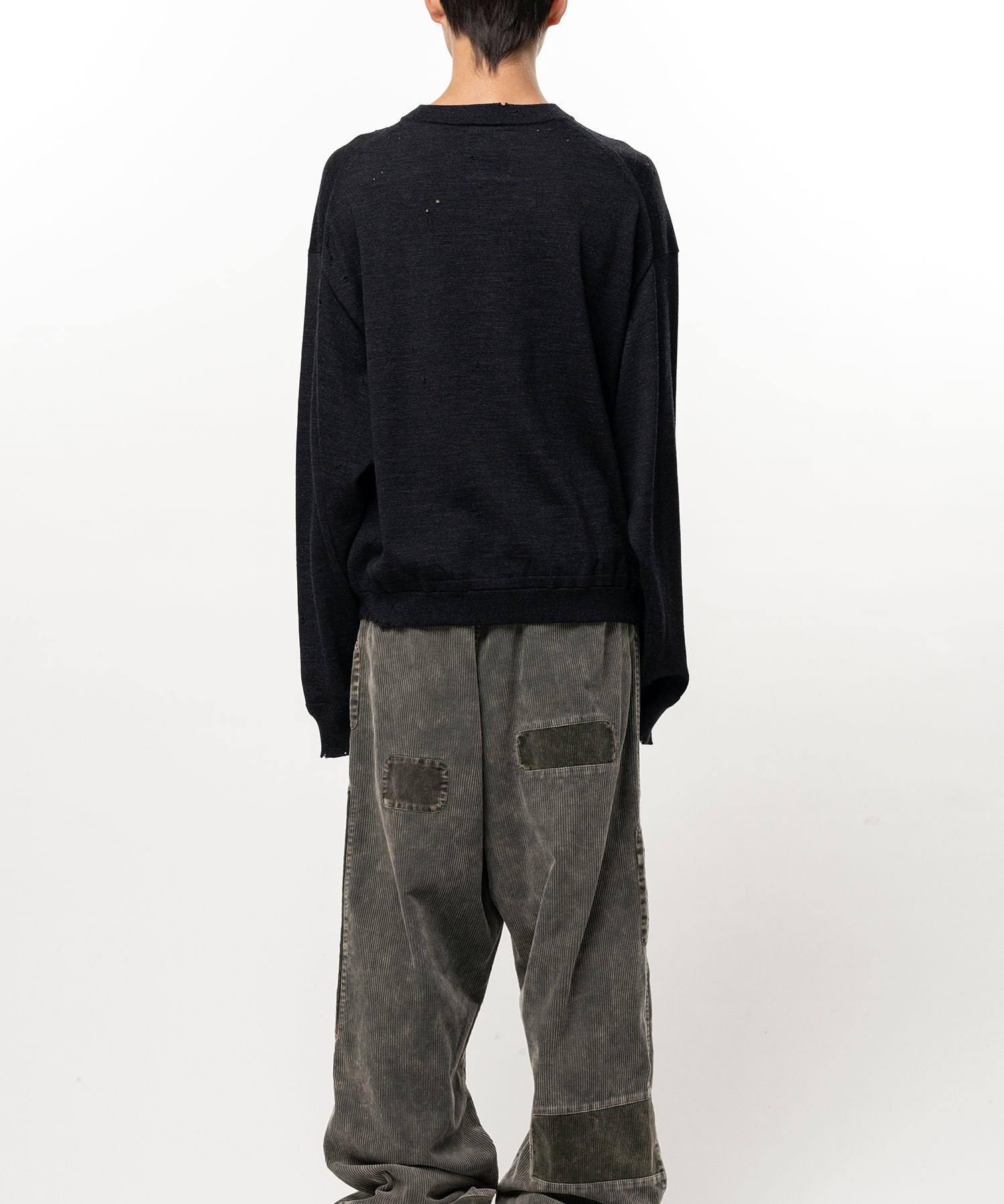  Distressed Knit Sweater