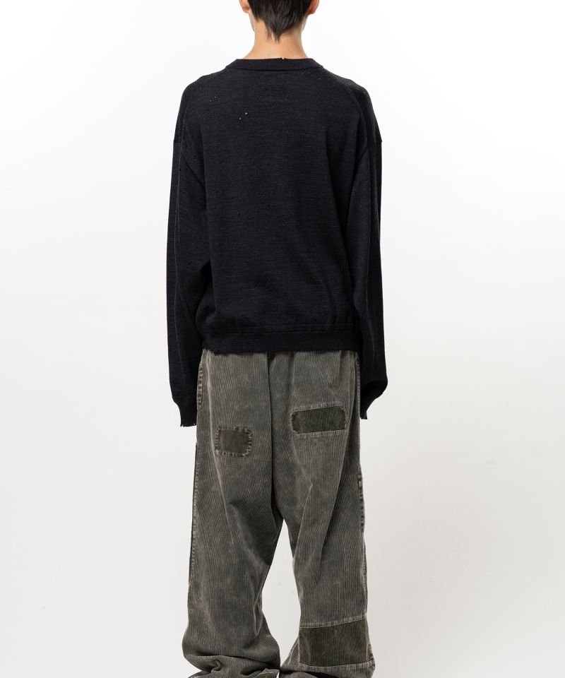  Distressed Knit Sweater