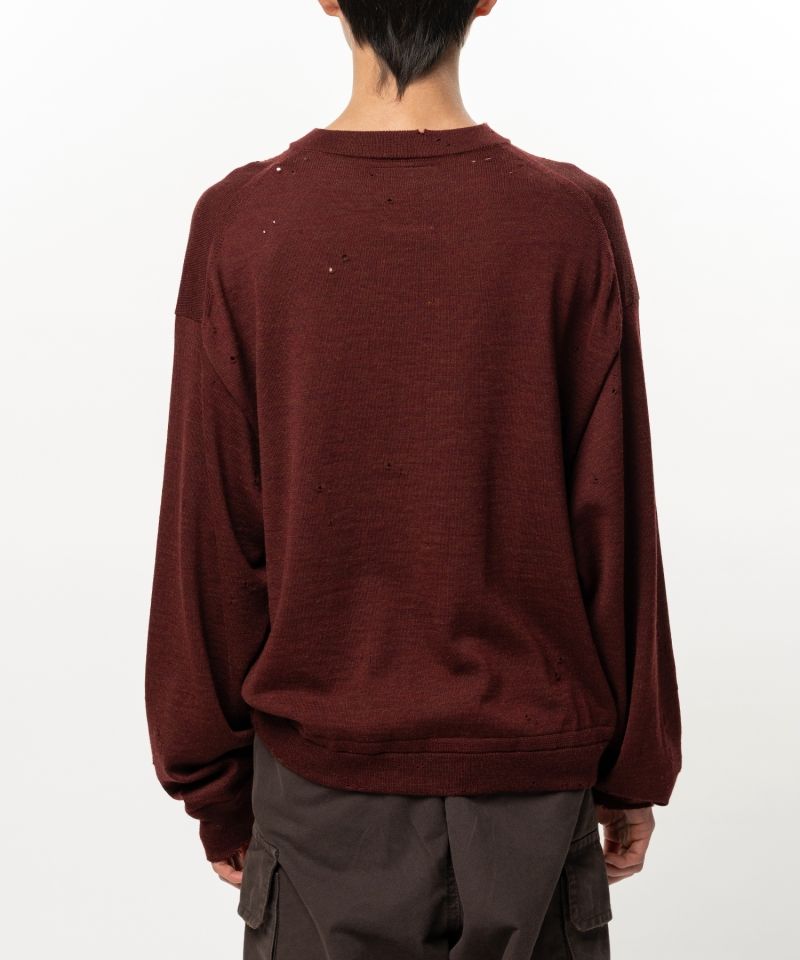  Distressed Knit Sweater