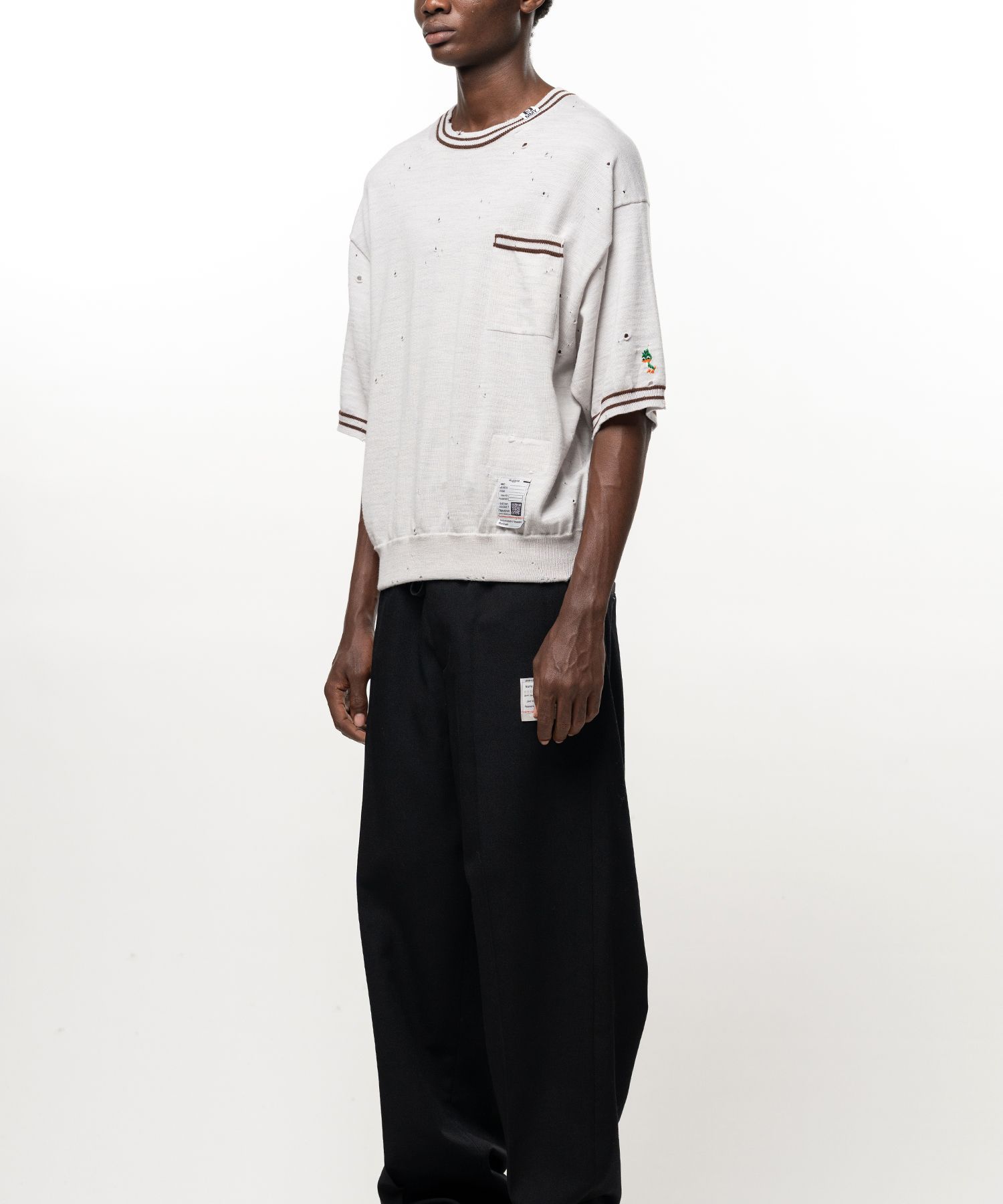  Distressed Knit T-shirt