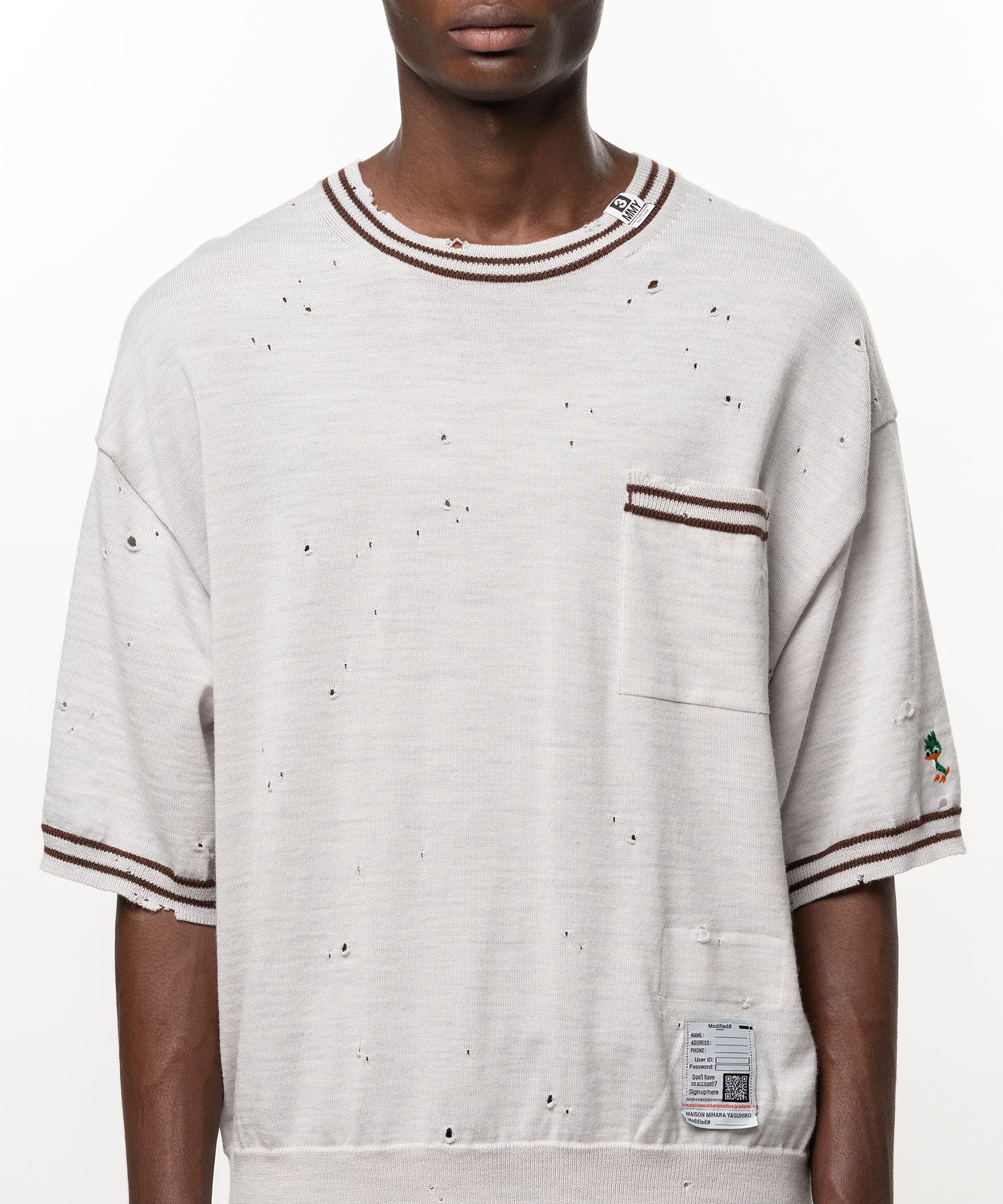  Distressed Knit T-shirt