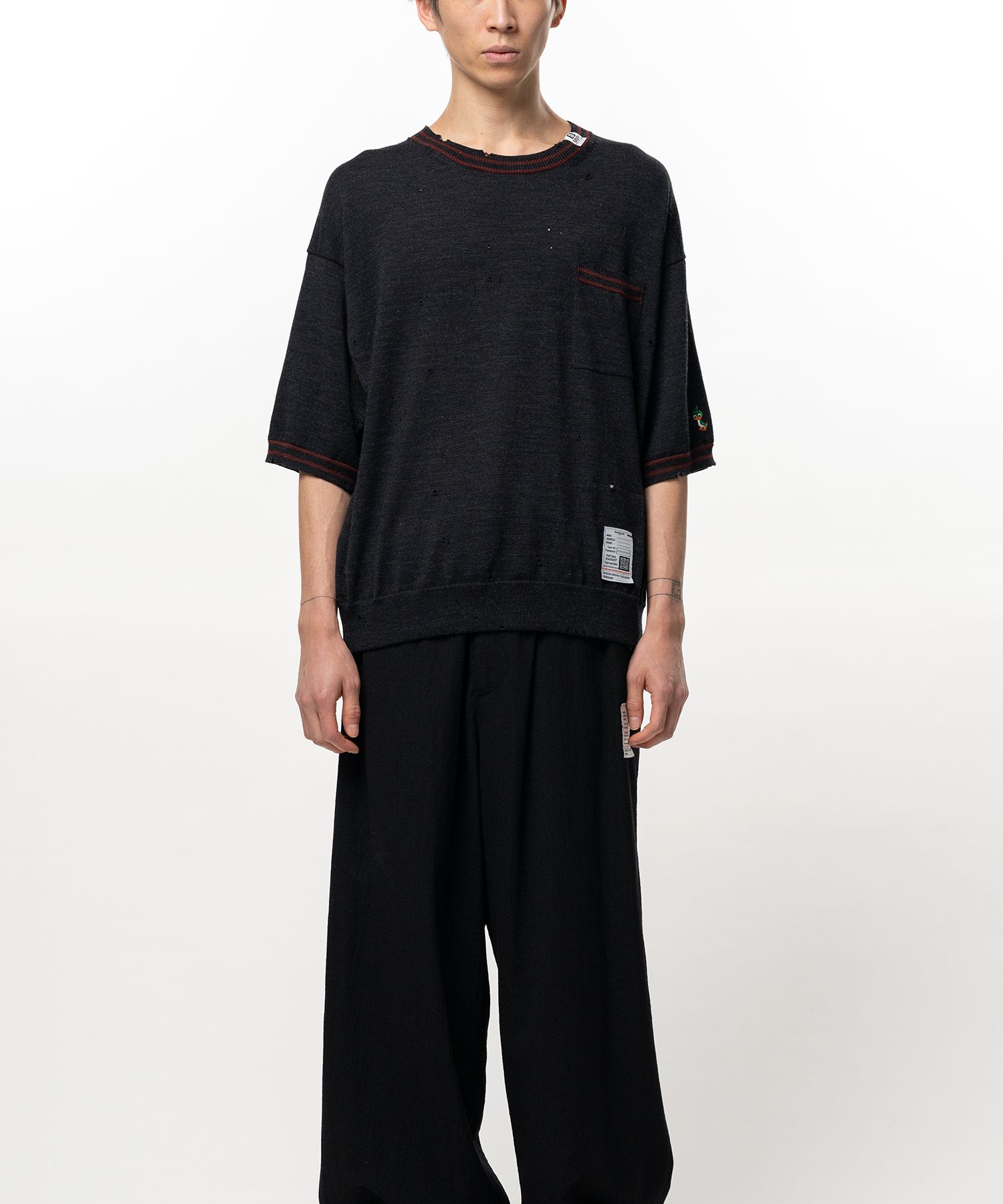  Distressed Knit T-shirt