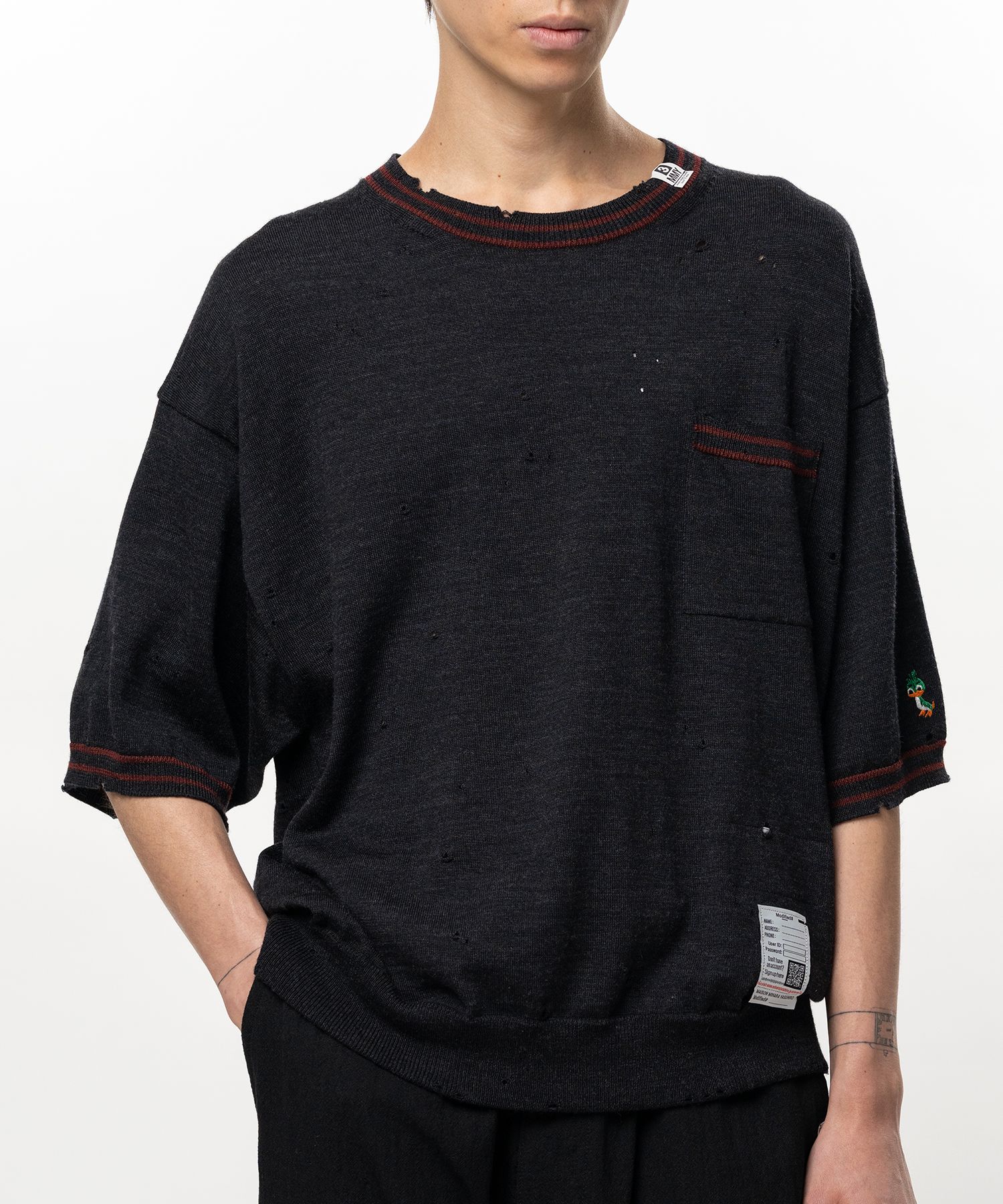  Distressed Knit T-shirt