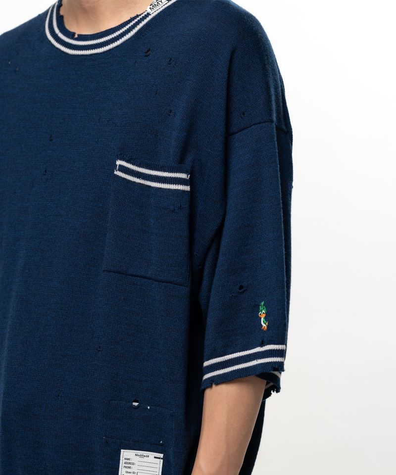  Distressed Knit T-shirt