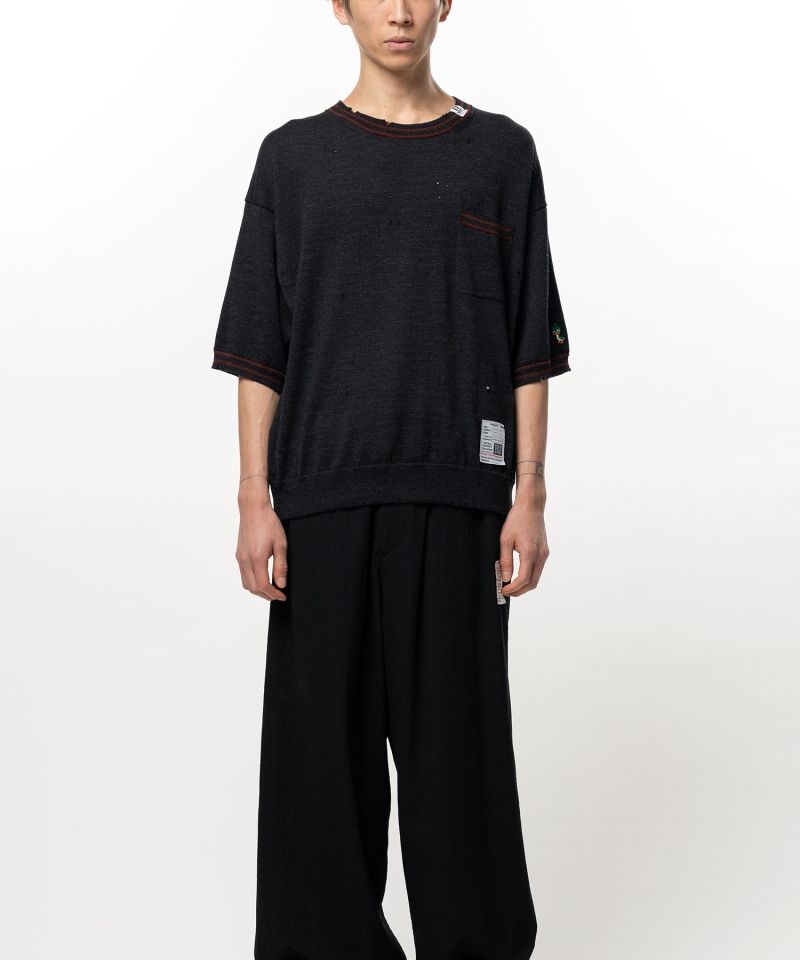  Distressed Knit T-shirt