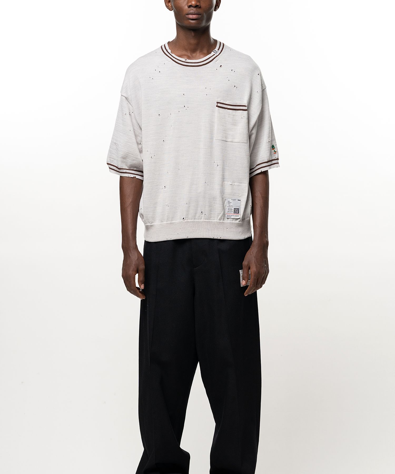  Distressed Knit T-shirt