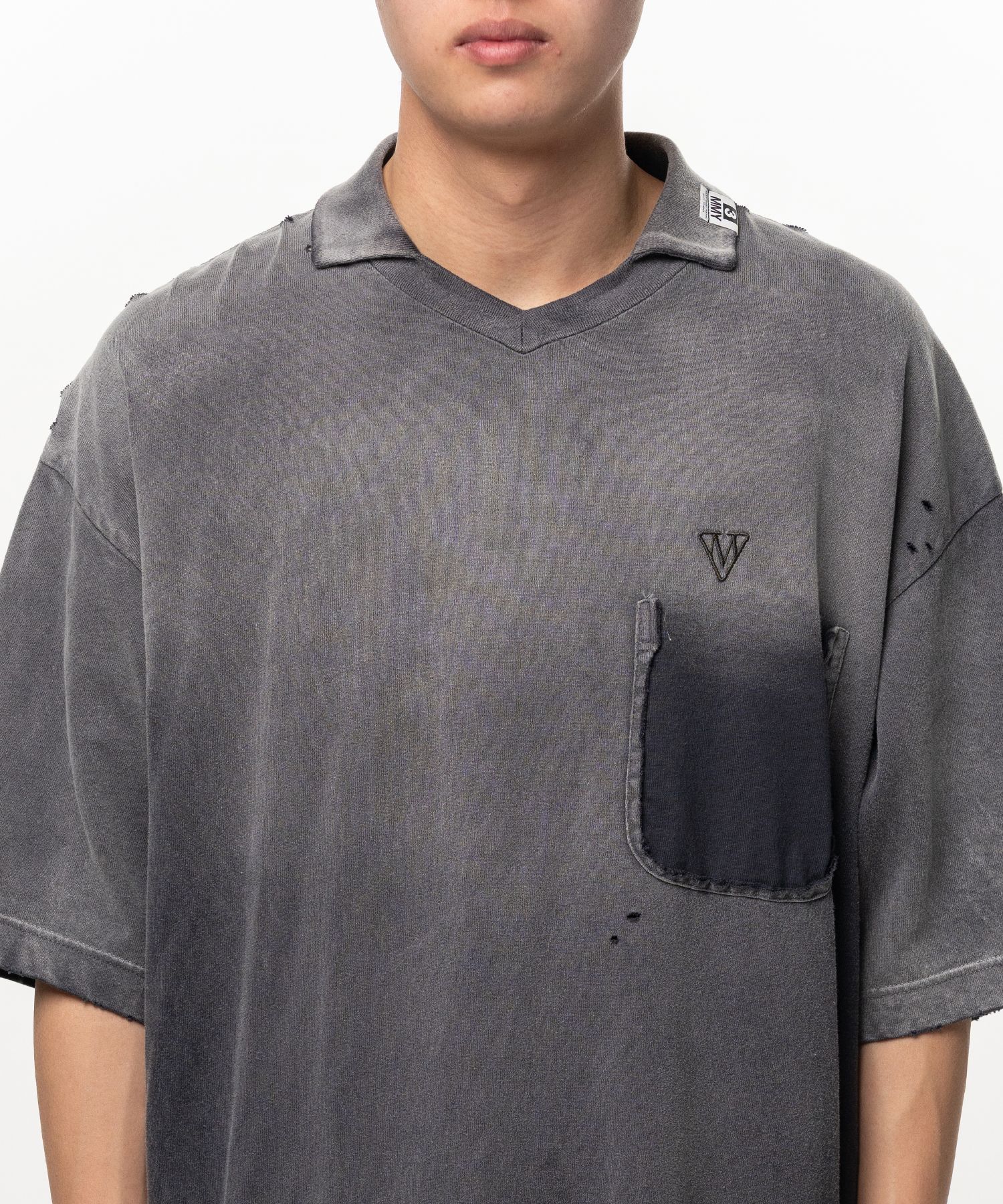 Sun Faded Like Collared T-shirt