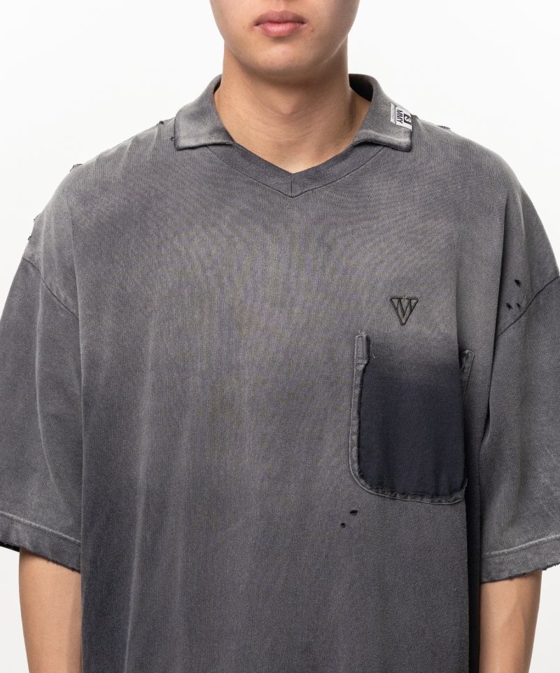 Sun Faded Like Collared T-shirt