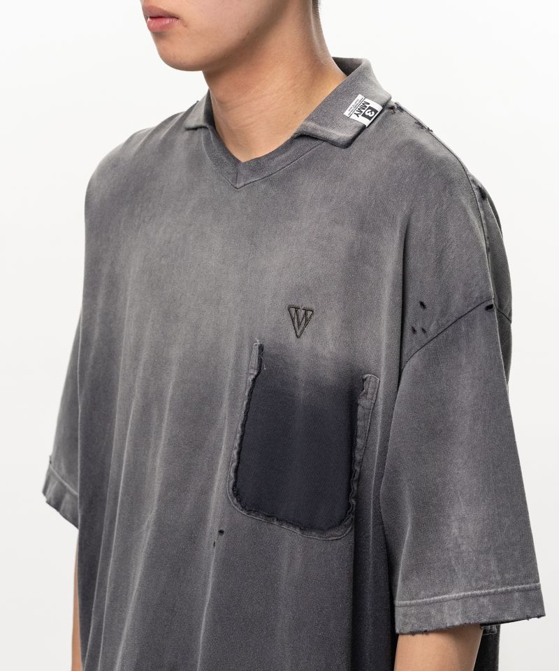 Sun Faded Like Collared T-shirt