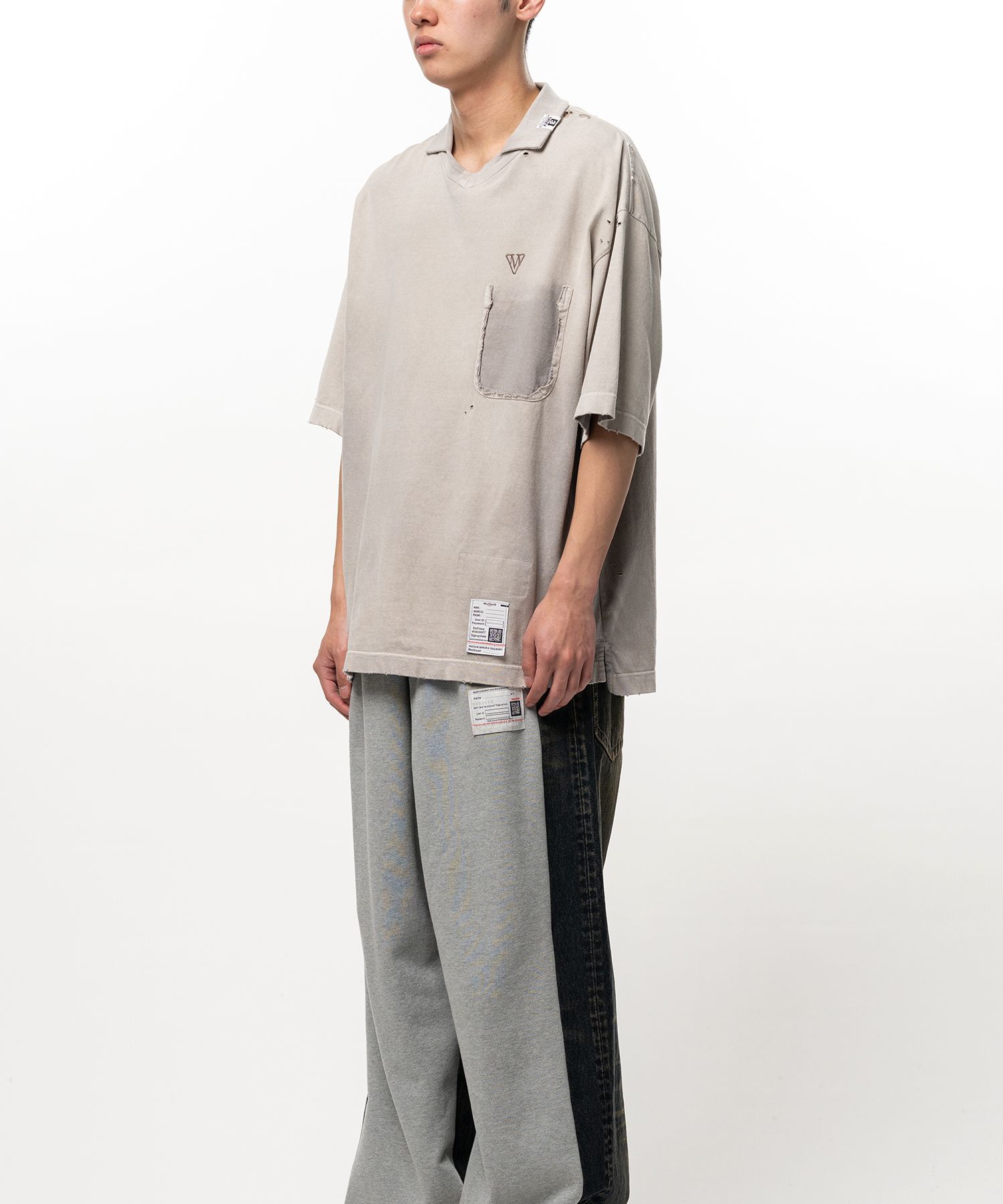 Sun Faded Like Collared T-shirt