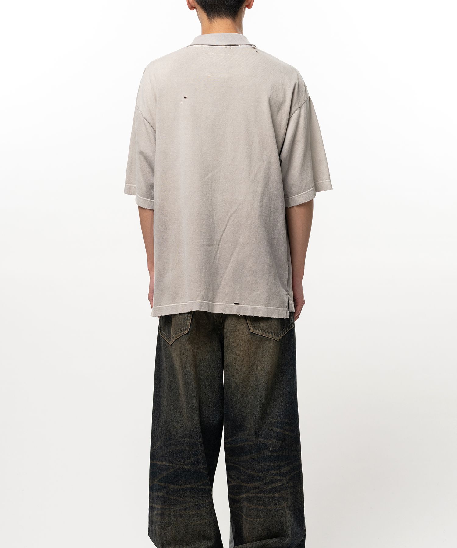 Sun Faded Like Collared T-shirt