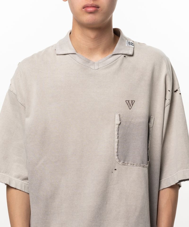 Sun Faded Like Collared T-shirt