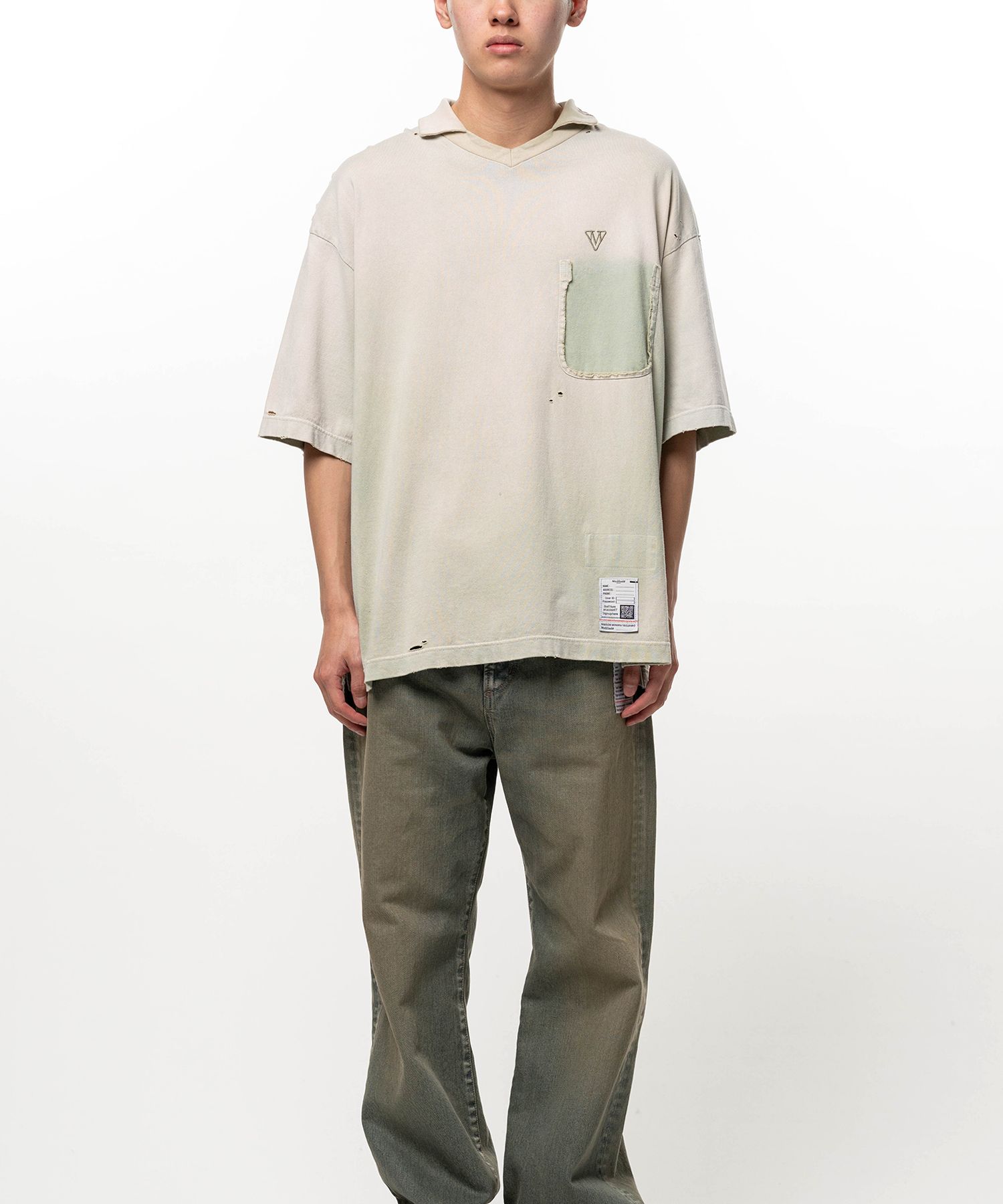 Sun Faded Like Collared T-shirt