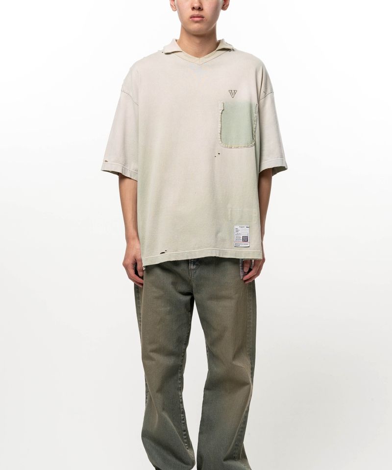 Sun Faded Like Collared T-shirt