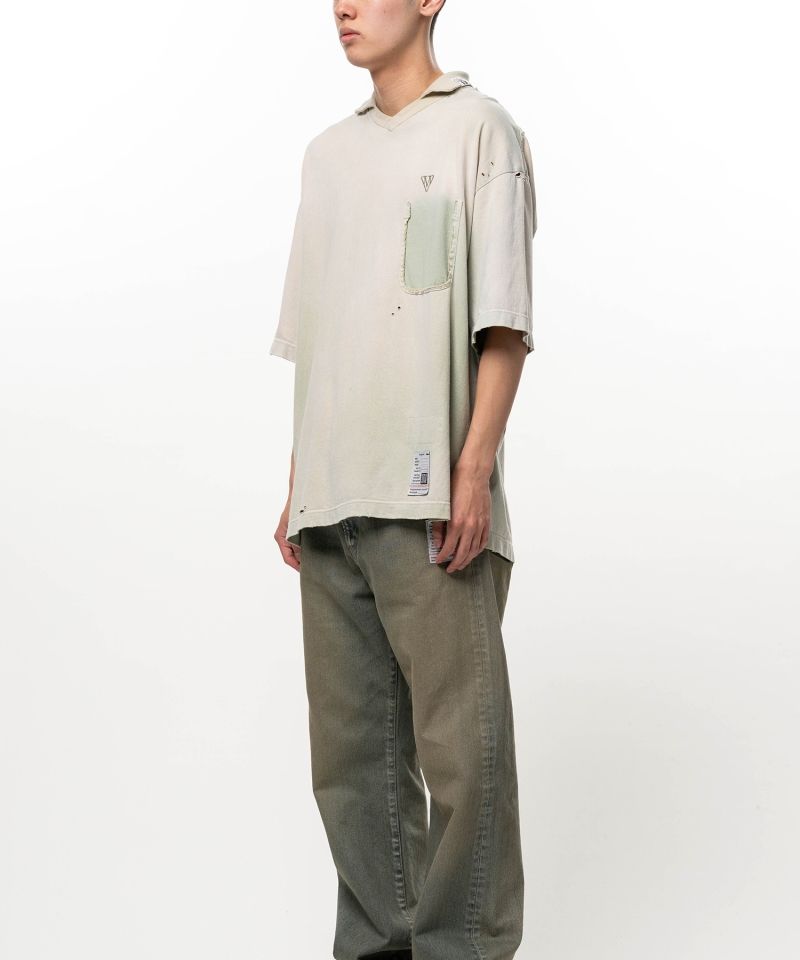 Sun Faded Like Collared T-shirt