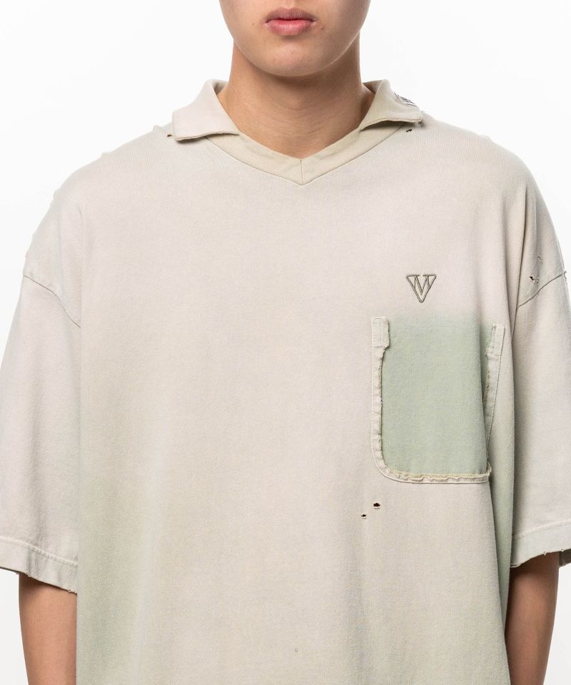 Sun Faded Like Collared T-shirt