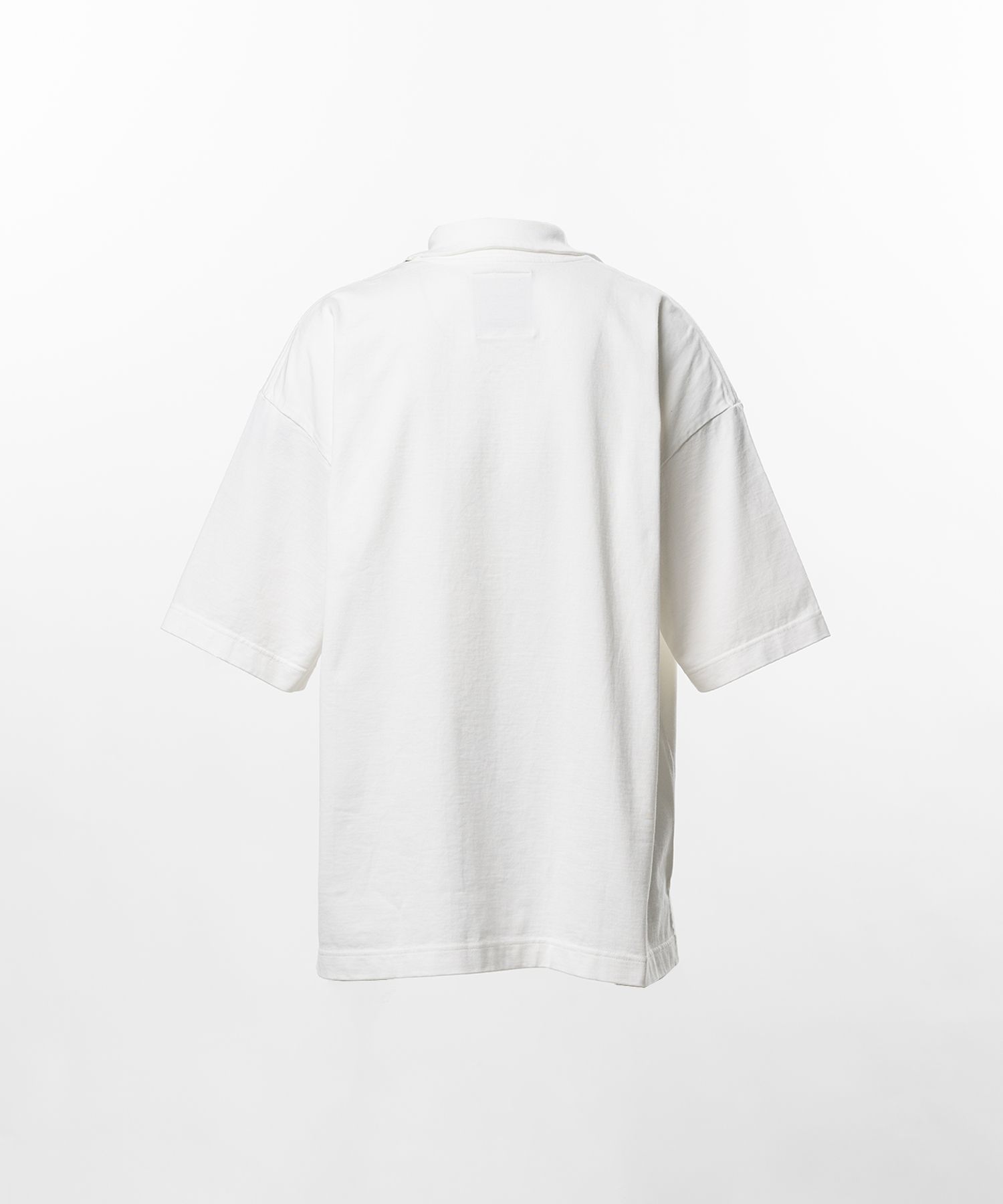 Don't Tag Me. Flocky Print Collared T-shirt