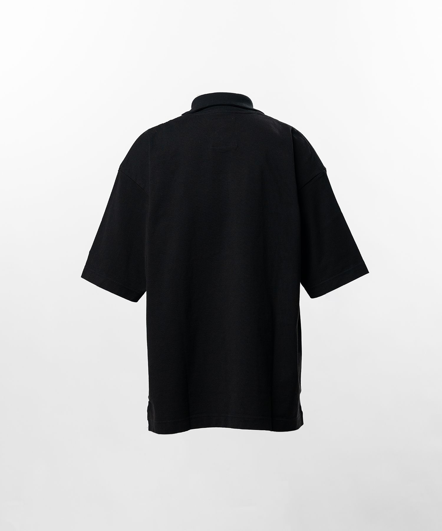 Don't Tag Me. Flocky Print Collared T-shirt