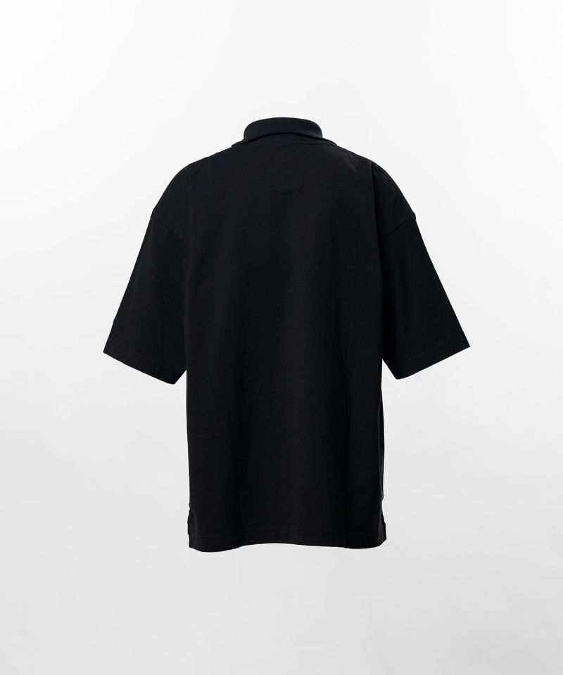 Don't Tag Me. Flocky Print Collared T-shirt