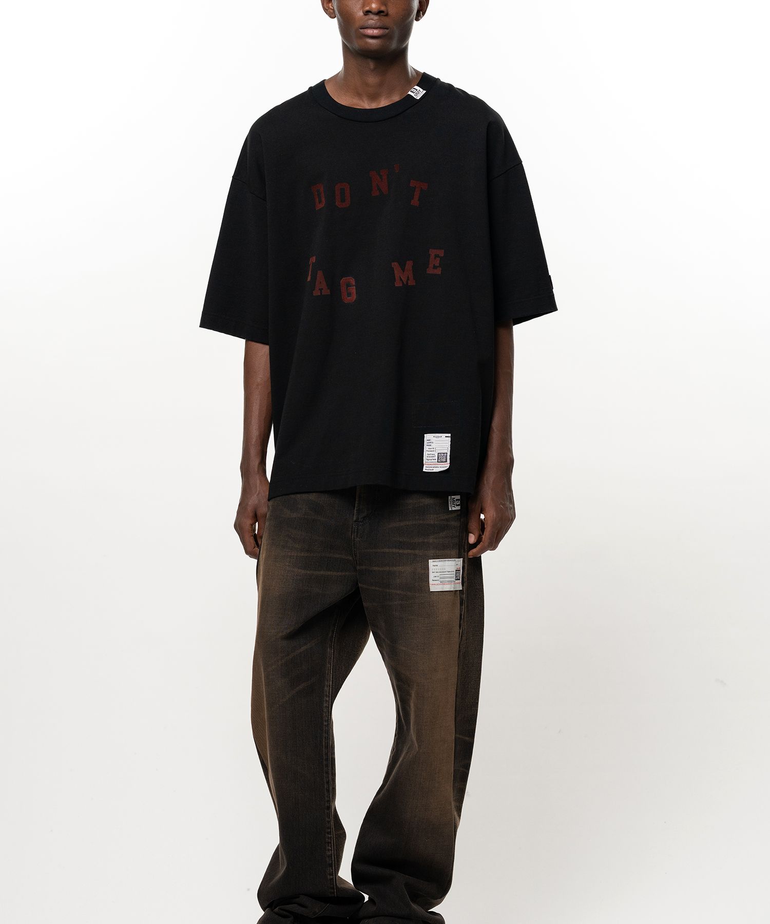 Don't Tag Me. Flocky Print T-shirt