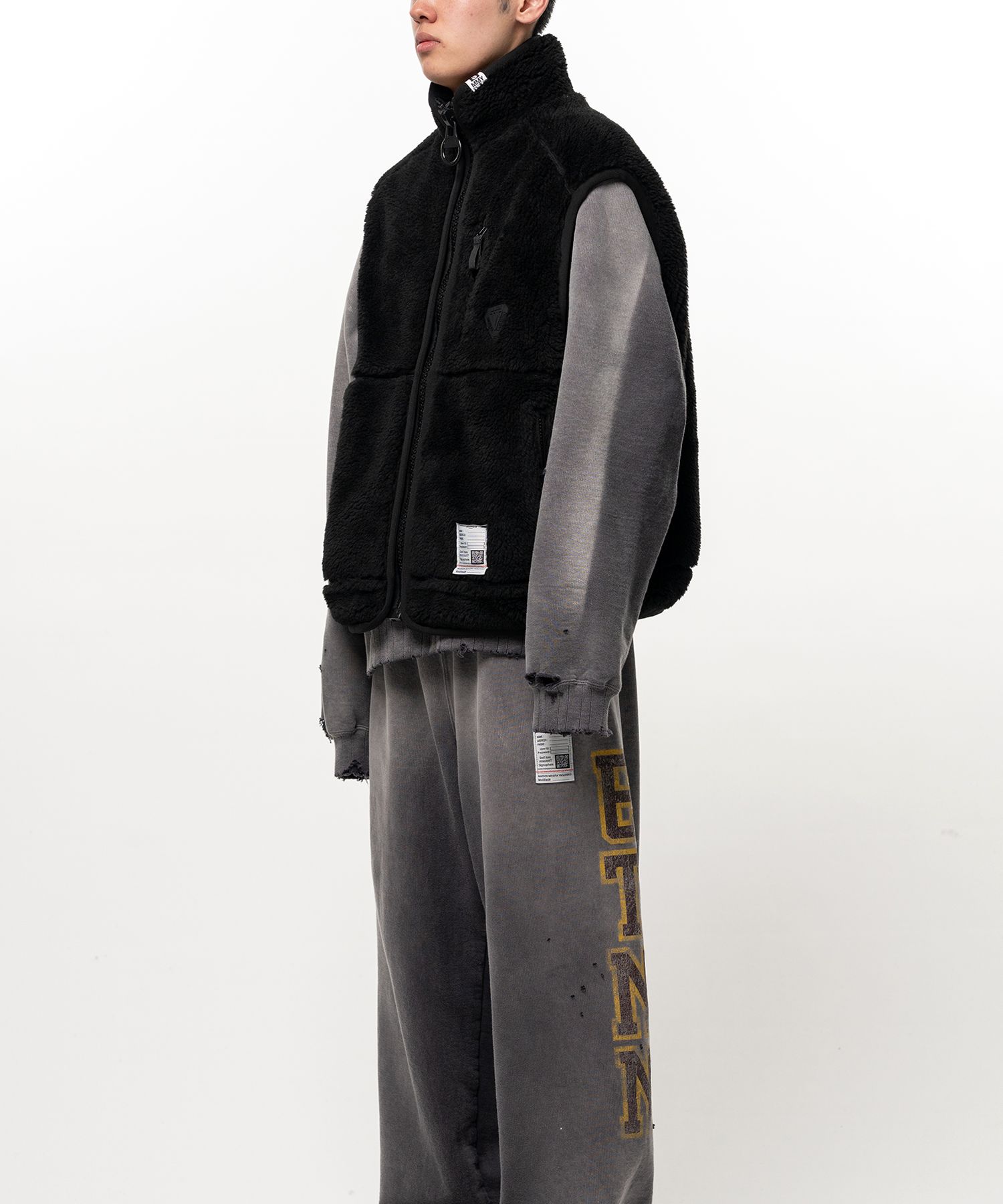 Wide Back Boa Vest