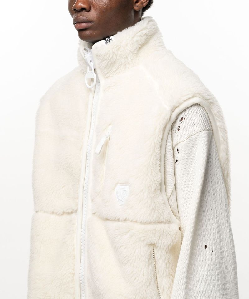 Wide Back Boa Vest