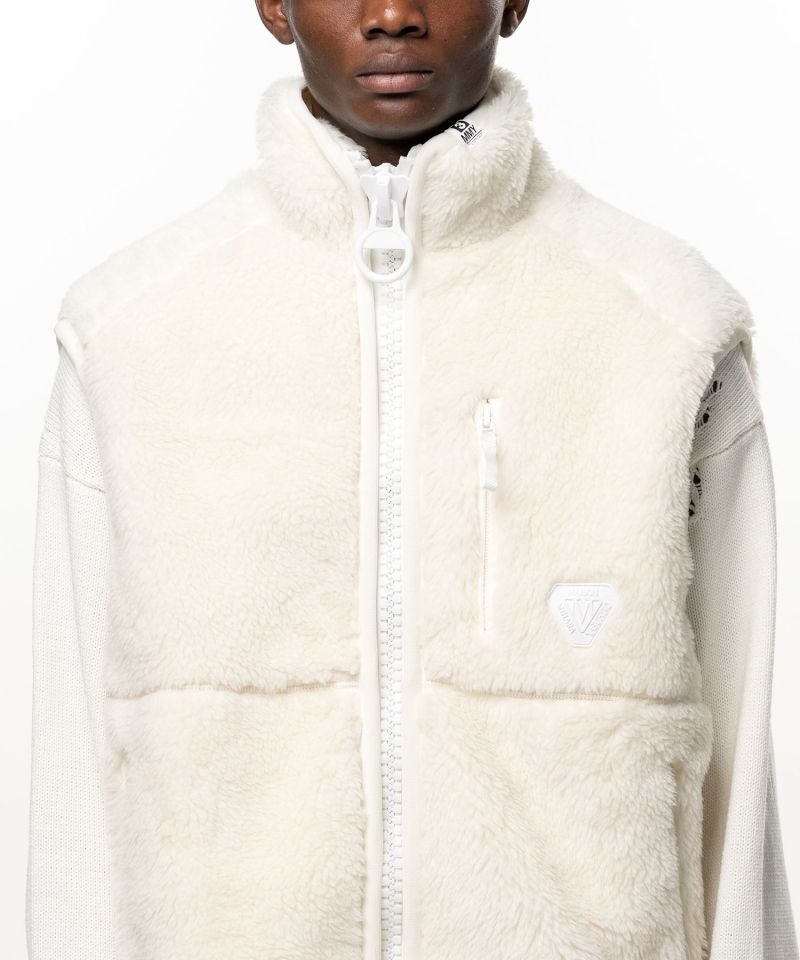 Wide Back Boa Vest