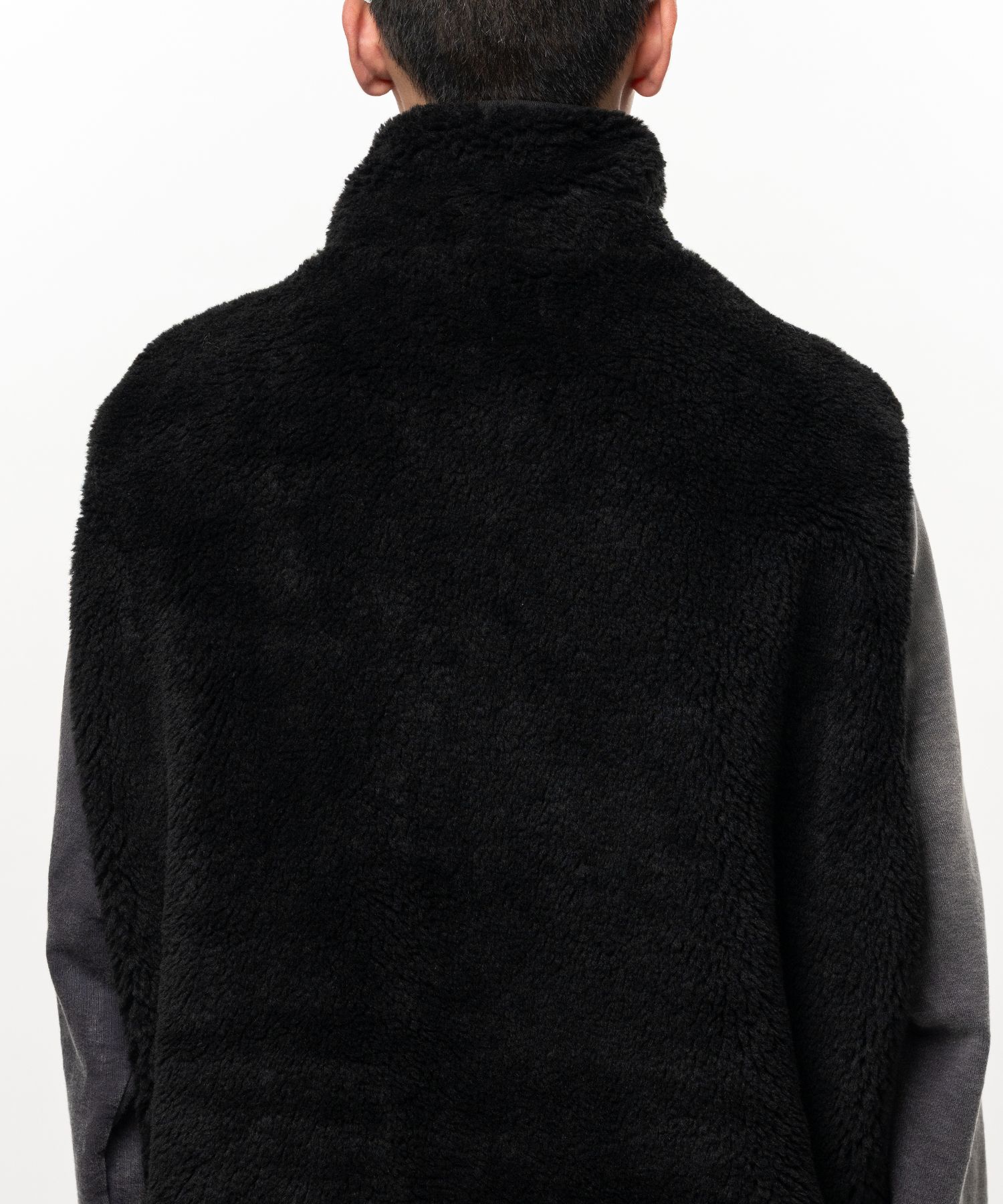 Wide Back Boa Vest