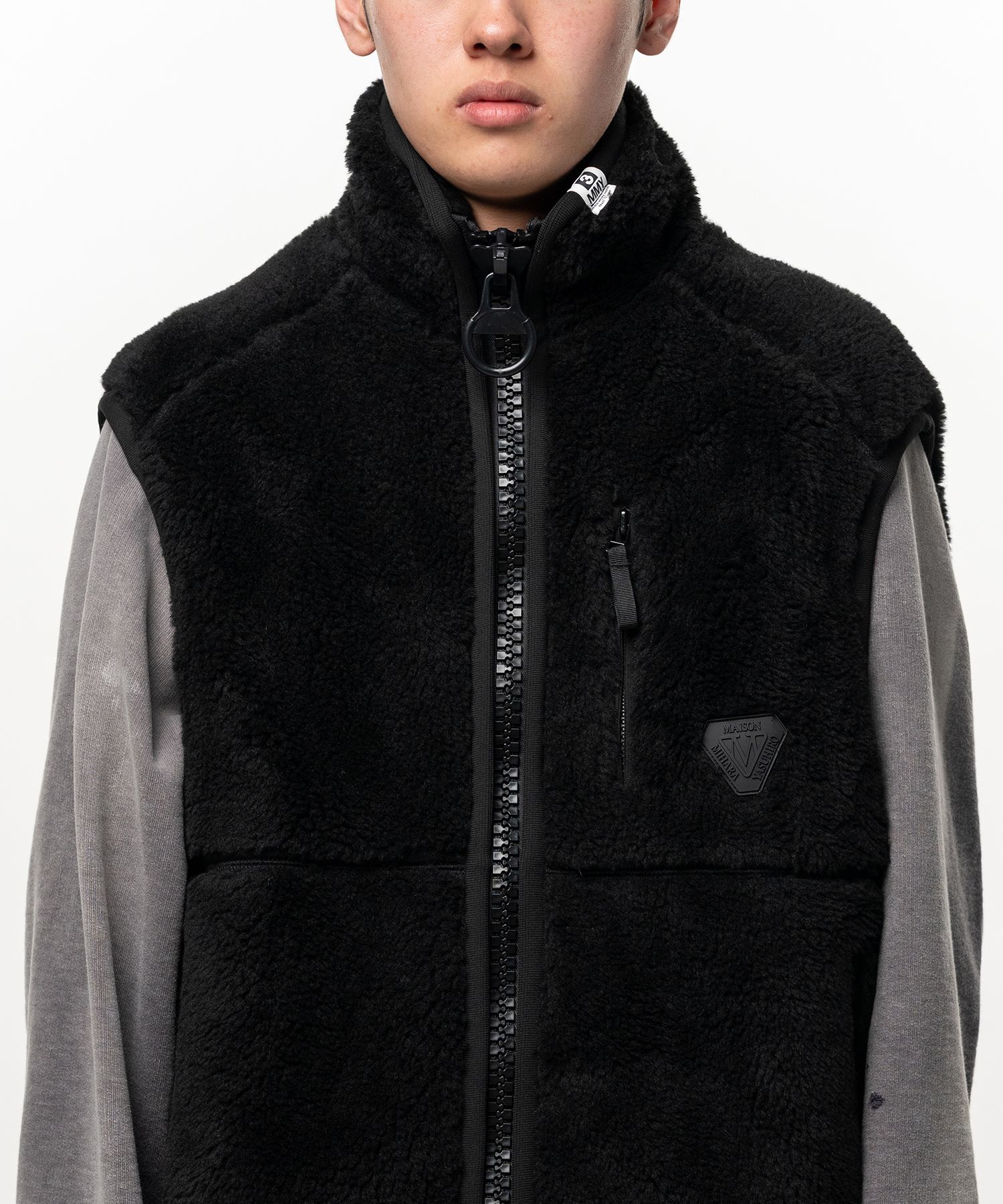 Wide Back Boa Vest