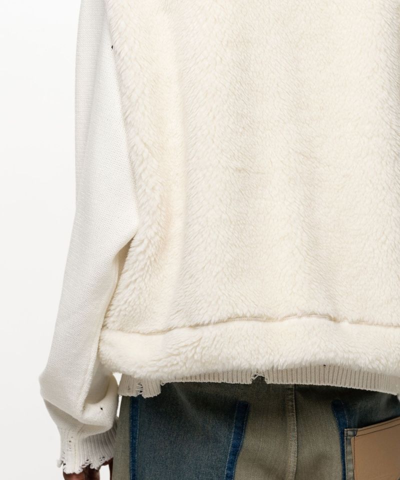 Wide Back Boa Vest